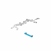 OEM 1994 Lexus LS400 Cooler Assy, Oil Diagram - 16491-50020