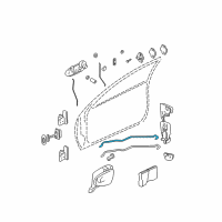 OEM 2003 Pontiac Grand Am Rod-Front Side Door Inside Handle Diagram - 22609621