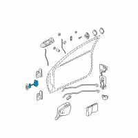 OEM 2005 Pontiac Grand Am Door Check Diagram - 19244697