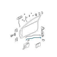 OEM Pontiac Grand Am Rod-Front Side Door Locking Diagram - 22616677