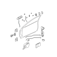 OEM Pontiac Grand Am Rod-Front Side Door Lock Cyl LH Diagram - 22626603