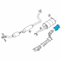 OEM Nissan Kicks Heat Insulator-Trunk Floor Diagram - 74772-5RL0A