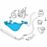 OEM 2008 BMW M3 Active Steering Expansion Hose Diagram - 32-41-6-784-330