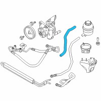 OEM BMW 335is Active Steering Suction Pipe Diagram - 32-41-6-850-100