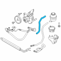 OEM 2009 BMW 135i Active Steering Suction Pipe Diagram - 32-41-6-850-100