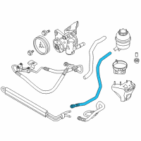 OEM BMW 335i Active Steering Radiator Return Line Diagram - 32-41-6-781-457