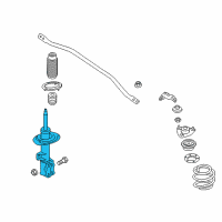 OEM Hyundai Genesis Coupe Strut Assembly, Front, Right Diagram - 54661-2M650