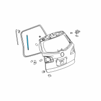 OEM Buick Enclave Lift Cylinder Diagram - 84298335