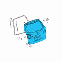 OEM Buick Enclave Lift Gate Diagram - 20965241