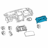 OEM 2017 Toyota Camry Dash Control Unit Diagram - 55900-06300