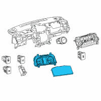 OEM 2016 Toyota Camry Instrument Cluster Diagram - 838000X730