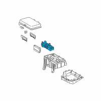 OEM 2020 Lexus LX570 Block Assembly, Fuse Diagram - 82610-60120