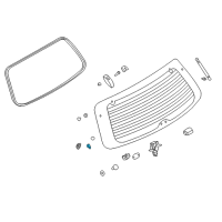 OEM Kia Bracket Assembly-Tail Gate Glass Diagram - 871613E000