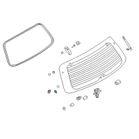 OEM 2006 Kia Sorento Bracket Assembly-Tail Gate Glass Diagram - 871613E000