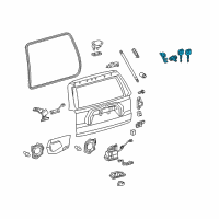 OEM 2013 Toyota 4Runner Cylinder & Keys Diagram - 69055-35140