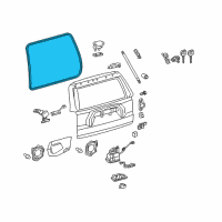 OEM 2012 Toyota 4Runner Gate Weatherstrip Diagram - 67881-35060