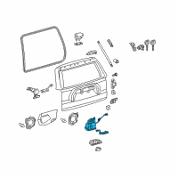 OEM 2017 Toyota 4Runner Lock Assembly Diagram - 69110-35082