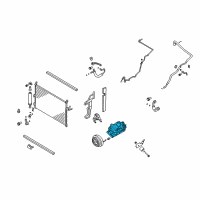 OEM 2007 Infiniti M35 A/C Compressor Diagram - 92610EG00A