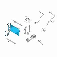 OEM 2008 Infiniti M35 Condenser & Liquid Tank Assy Diagram - 92100-EG000