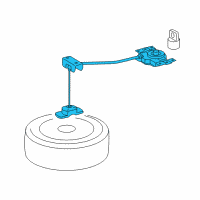 OEM 2013 Toyota Highlander Spare Tire Retainer Diagram - 51900-48040