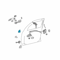 OEM Lexus RX400h Door Hinge Diagram - 6872033021