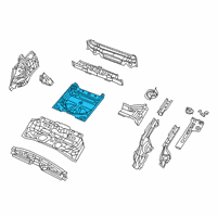 OEM 2022 Jeep Cherokee Pan-Rear Floor Diagram - 4672557AB