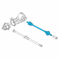 OEM 2008 Hyundai Santa Fe Shaft Assembly-Drive Rear Diagram - 49600-2B010