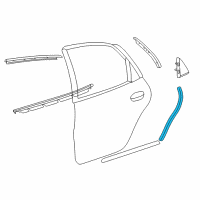 OEM 2003 Mercury Sable Edge Guard Diagram - YF1Z-5420910-AA