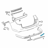 OEM Buick Regal Sportback Reflector Diagram - 39123505