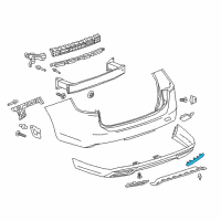 OEM Buick Regal TourX Reflector Diagram - 39123505