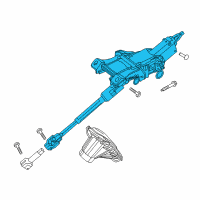 OEM 2018 Ford C-Max Column Assembly Diagram - EV6Z-3C529-C