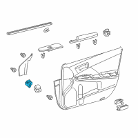 OEM Toyota Camry Mirror Switch Diagram - 84872-06050