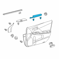 OEM 2014 Toyota Camry Armrest Diagram - 74220-06090-A1