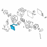 OEM 2013 Nissan Quest Core Assy-Front Heater Diagram - 27140-JN36A