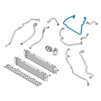 OEM 2017 BMW i8 Hose, Charge Air Cooler-Electric Machine Diagram - 17-12-7-640-851