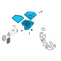 OEM 2018 BMW M240i Intake Silencer Diagram - 13-71-7-536-532