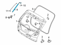 OEM 2022 Hyundai Tucson LIFTER ASSY-TAIL GATE, RH Diagram - 81841-N9200