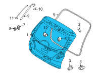 OEM Hyundai Tucson PANEL ASSY-TAIL GATE Diagram - 72800-N9020