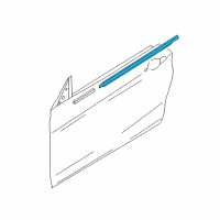 OEM 2020 BMW 430i Gran Coupe Channel Cover, Exterior, Door, Front Left Diagram - 51-35-7-310-205