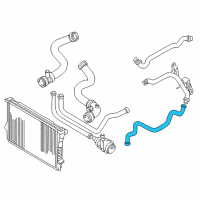 OEM BMW 528i Water Hose Assy Diagram - 11-53-1-438-634