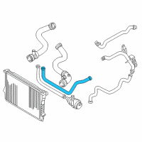 OEM BMW 528i Engine Coolant Hose Diagram - 11-53-1-438-632