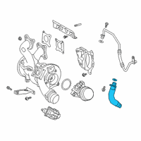 OEM 2022 Toyota GR Supra Oil Outlet Tube Diagram - 15474-WAA02