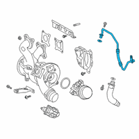 OEM 2022 Toyota GR Supra Oil Inlet Tube Diagram - 15407-WAA02