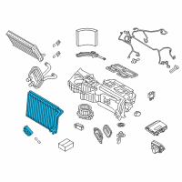 OEM 2013 BMW ActiveHybrid 3 Evaporator Diagram - 64-11-6-975-553