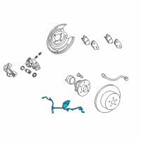 OEM Toyota Matrix ABS Sensor Wire Diagram - 89516-02131