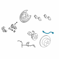 OEM 2009 Toyota Corolla Brake Hose Diagram - 90947-A2029