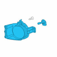 OEM 2015 Chevrolet Sonic Fog Lamp Assembly Diagram - 96830994