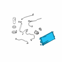 OEM 2002 Chevrolet Corvette Condenser Diagram - 52470569