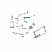 OEM 1999 Chevrolet Corvette Tube Asm-A/C Evaporator Diagram - 10436322