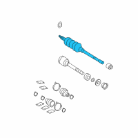 OEM 2004 Toyota Solara Outer Shaft Diagram - 43470-09A70